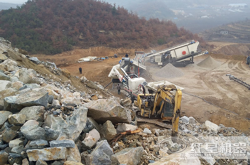 湖南移動小型碎石機生產作業現場，可就近安排參觀